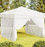 vidaXL Partytent inklapbaar met zijwanden 3x3 m wit