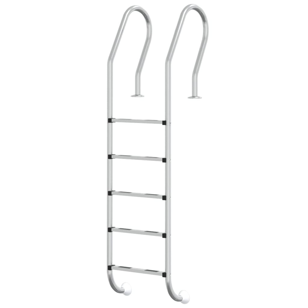 vidaXL Zwembadladder 54x38x211 cm 304 roestvrij staal