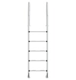 vidaXL Zwembadladder 54x38x211 cm 304 roestvrij staal