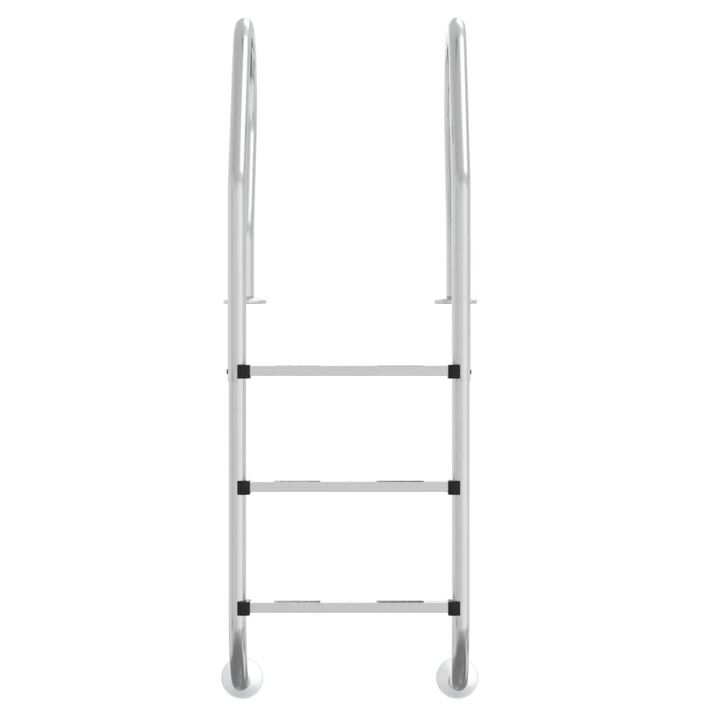 vidaXL Zwembadladder 54x38x158 cm 304 roestvrijstaal