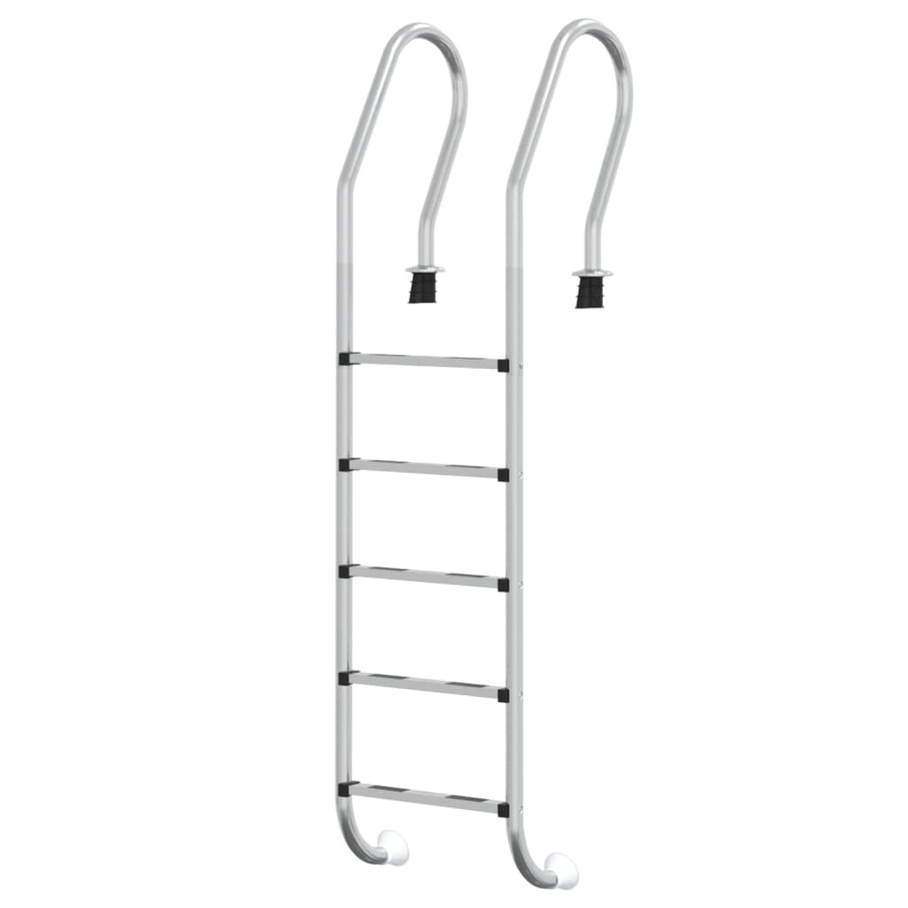 vidaXL Zwembadladder 54x38x211 cm 304 roestvrij staal