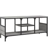 VidaXL Tv-meubel 100x35x45 cm bewerkt hout en ijzer grijs sonoma eiken