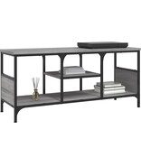 VidaXL Tv-meubel 100x35x45 cm bewerkt hout en ijzer grijs sonoma eiken