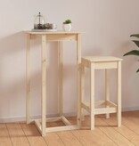 VidaXL Bartafel 60x60x110 cm massief grenenhout