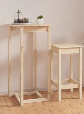VidaXL Bartafel 60x60x110 cm massief grenenhout