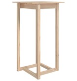 VidaXL Bartafel 60x60x110 cm massief grenenhout
