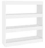 VidaXL Boekenkast/kamerscherm 100x30x103 cm wit