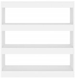 VidaXL Boekenkast/kamerscherm 100x30x103 cm wit