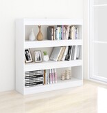 VidaXL Boekenkast/kamerscherm 100x30x103 cm wit