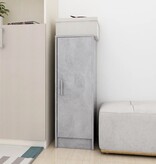 VidaXL Schoenenkast 32x35x92 cm spaanplaat betongrijs