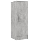 VidaXL Schoenenkast 32x35x92 cm spaanplaat betongrijs