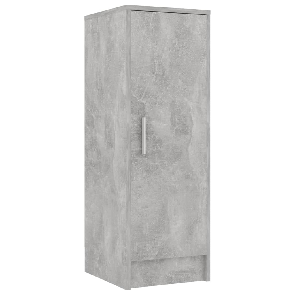 VidaXL Schoenenkast 32x35x92 cm spaanplaat betongrijs