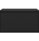 VidaXL Halbank 80x40x45 cm spaanplaat zwart