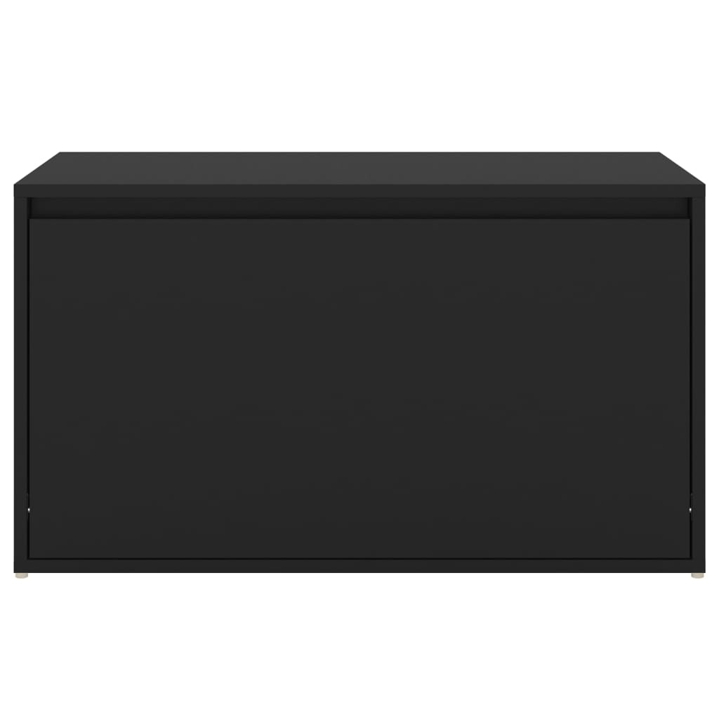 VidaXL Halbank 80x40x45 cm spaanplaat zwart