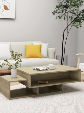 VidaXL Salontafel 105x55x32 cm spaanplaat sonoma eikenkleurig