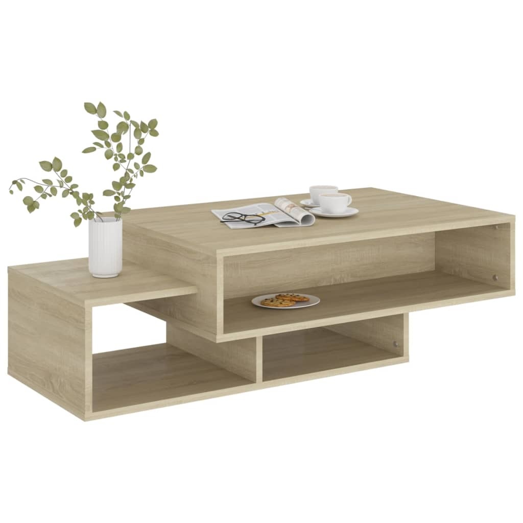 VidaXL Salontafel 105x55x32 cm spaanplaat sonoma eikenkleurig