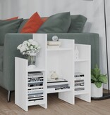 VidaXL Bijzetkast 60x26x60 cm spaanplaat wit