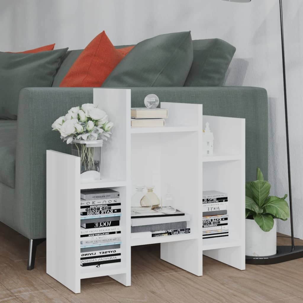 VidaXL Bijzetkast 60x26x60 cm spaanplaat wit