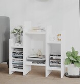 VidaXL Bijzetkast 60x26x60 cm spaanplaat wit