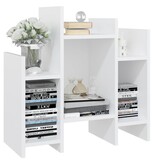 VidaXL Bijzetkast 60x26x60 cm spaanplaat wit