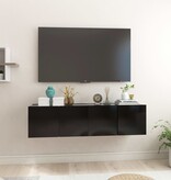 vidaXL Tv-hangmeubelen 2 st 60x30x30 cm zwart