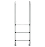 vidaXL Zwembadladder 54x38x158 cm 304 roestvrijstaal