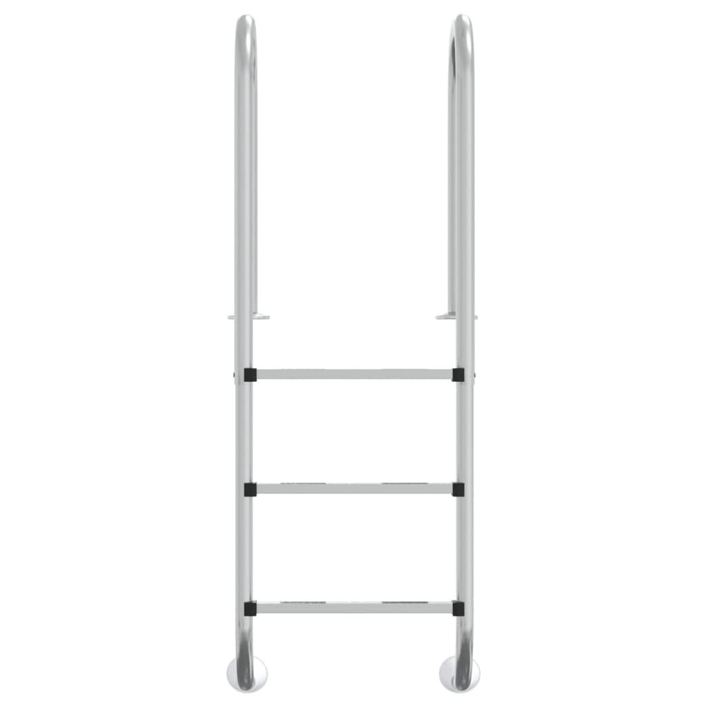 vidaXL Zwembadladder 54x38x158 cm 304 roestvrijstaal