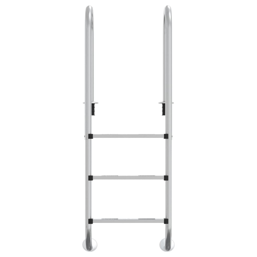 vidaXL Zwembadladder 54x38x158 cm 304 roestvrijstaal