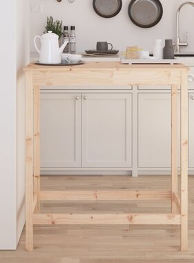 VidaXL Bartafel 100x50x110 cm massief grenenhout