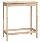 VidaXL Bartafel 100x50x110 cm massief grenenhout