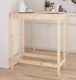 VidaXL Bartafel 100x50x110 cm massief grenenhout