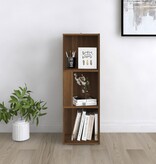 VidaXL Hoekkast 33x33x100 cm bewerkt hout bruineikenkleurig