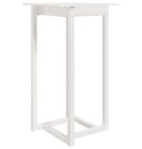 VidaXL Bartafel 60x60x110 cm massief grenenhout wit