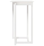 VidaXL Bartafel 60x60x110 cm massief grenenhout wit