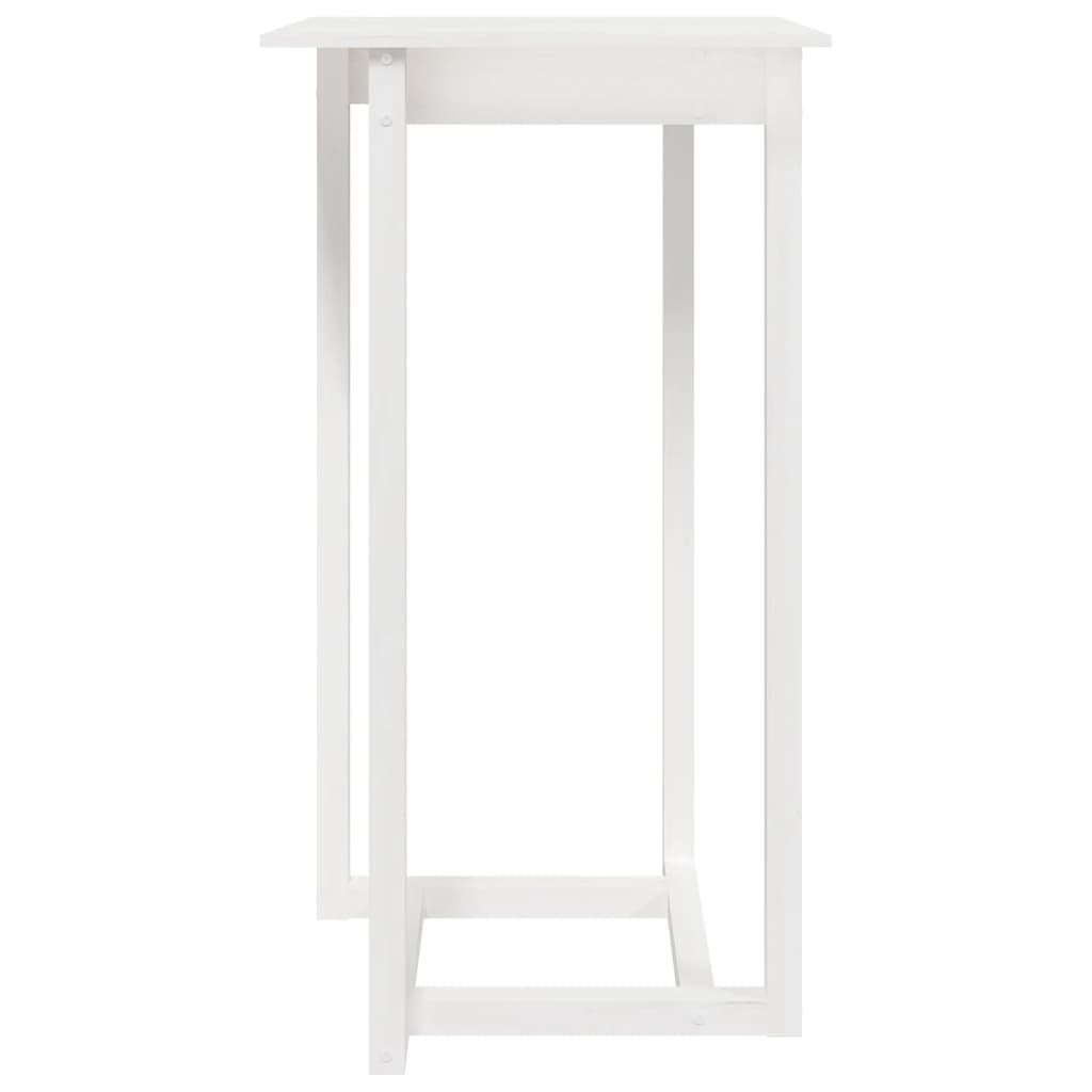 VidaXL Bartafel 60x60x110 cm massief grenenhout wit