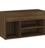 VidaXL Schoenenbank 80x30x45 cm bewerkt hout bruineikenkleurig