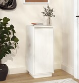 VidaXL Schoenenkast 35x35x80 cm massief grenenhout wit
