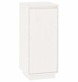 VidaXL Schoenenkast 35x35x80 cm massief grenenhout wit