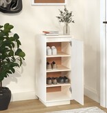 VidaXL Schoenenkast 35x35x80 cm massief grenenhout wit