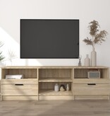 vidaXL Tv-meubel 150x33,5x45 cm bewerkt hout sonoma eikenkleurig