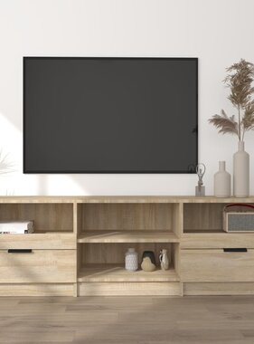 vidaXL Tv-meubel 150x33,5x45 cm bewerkt hout sonoma eikenkleurig