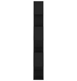 VidaXL Boekenkast/kamerscherm 80x24x186 cm spaanplaat zwart