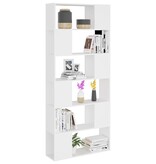 VidaXL Boekenkast/kamerscherm 80x24x186 cm spaanplaat wit
