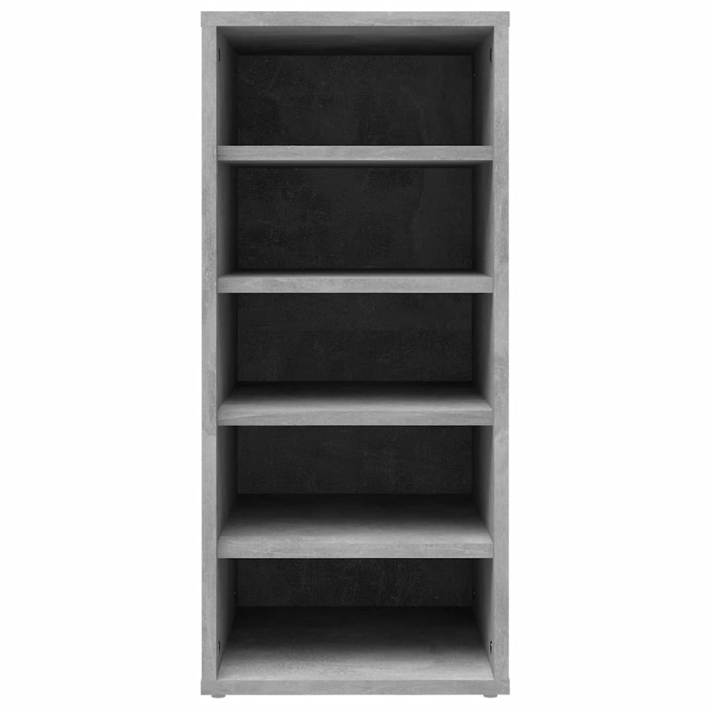 VidaXL Schoenenkast 31,5x35x70 cm spaanplaat betongrijs