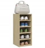 VidaXL Schoenenkast 31,5x35x70 cm spaanplaat sonoma eikenkleurig