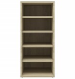 VidaXL Schoenenkast 31,5x35x70 cm spaanplaat sonoma eikenkleurig