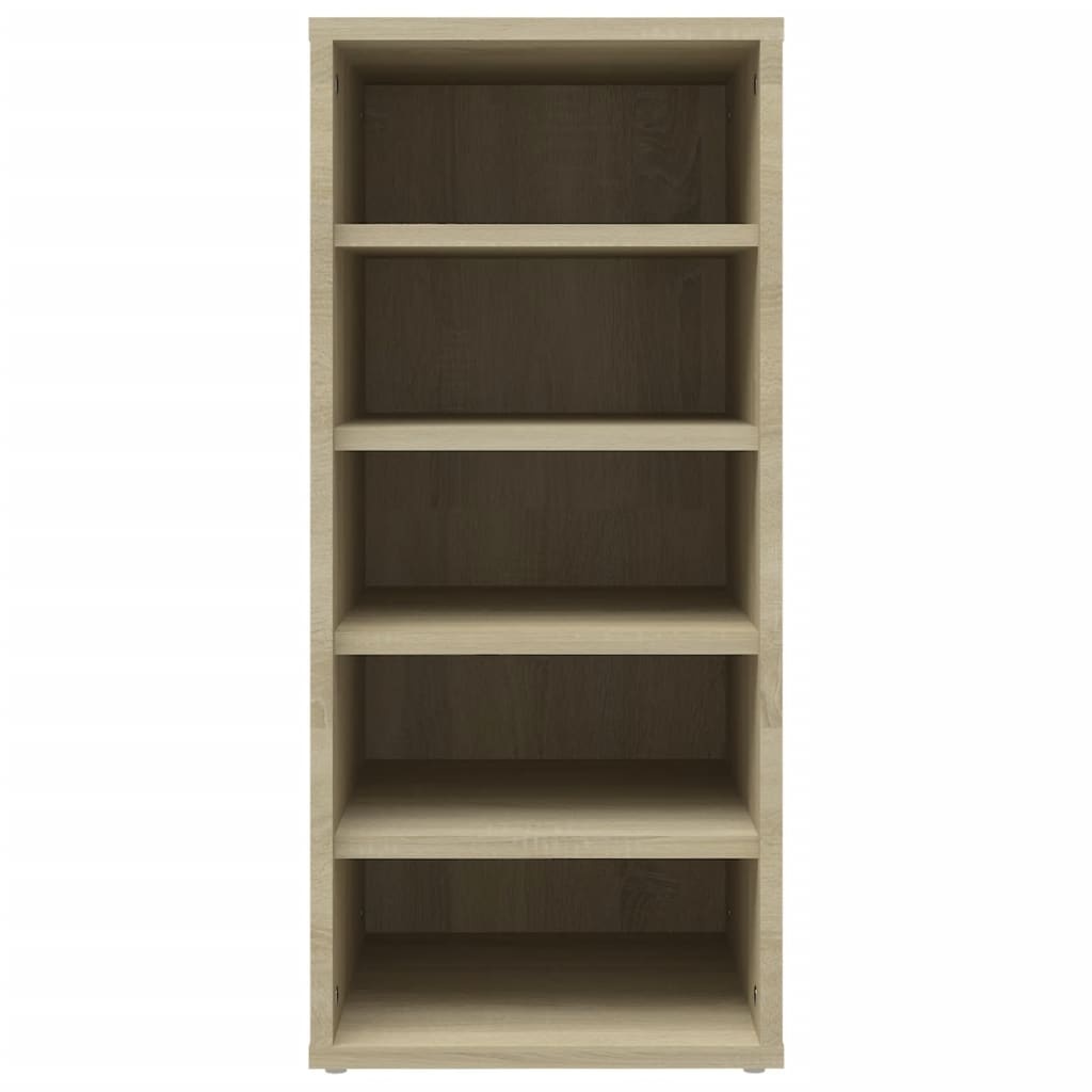 VidaXL Schoenenkast 31,5x35x70 cm spaanplaat sonoma eikenkleurig