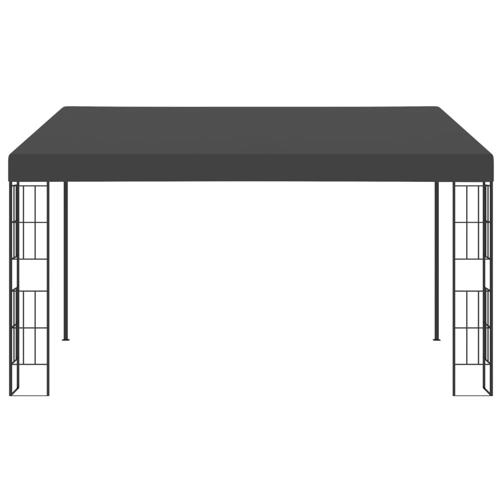 vidaXL Wandprieel 3x4 m stof antracietkleurig