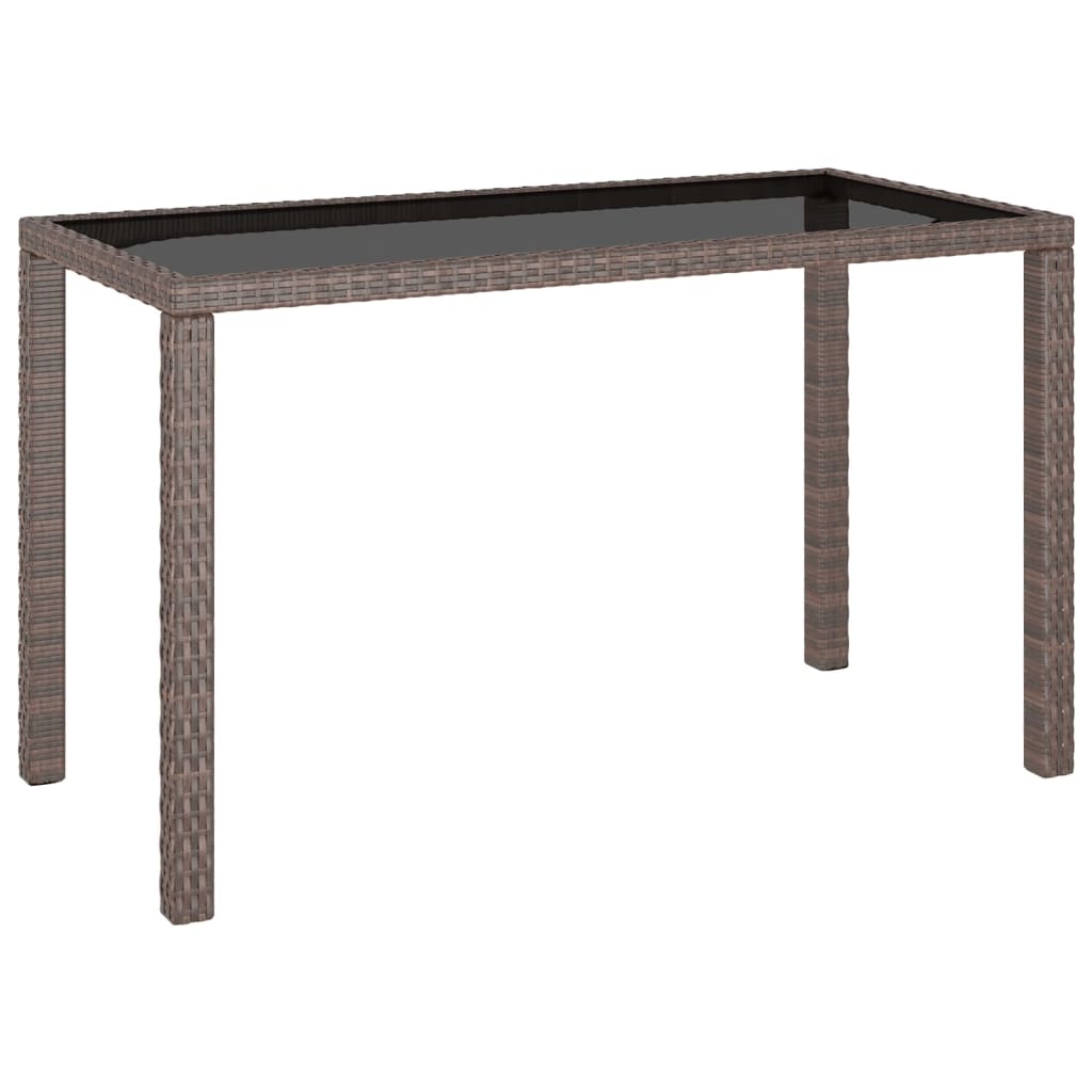 VidaXL 6-delige Tuinset met kussens poly rattan bruin