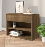 VidaXL Schoenenbank 60x30x45 cm bewerkt hout bruineikenkleurig